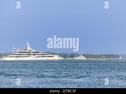 Super Yacht Viva in Sag Harbor, NY Stockfoto