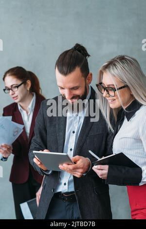 Feedback Review Business Development Teamleiter Stockfoto