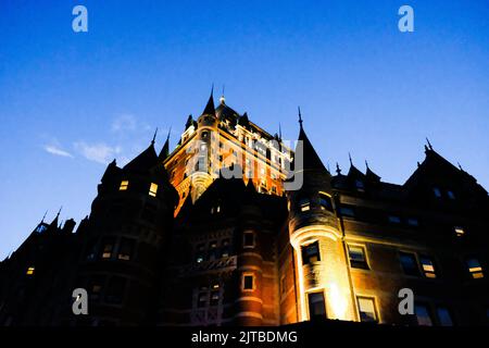 Chateau Frontenac Hotel, Quebec City, Quebec, Kanada. Stockfoto