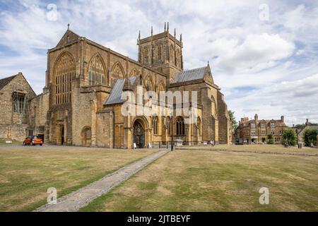 Sherborne Abbey in Sherborne, Dorset, Großbritannien, am 28. August 2022 Stockfoto