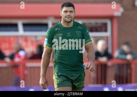 Kingston upon Hull, Großbritannien. 29. August 2022. Ryan Hall #5 von Hull KR während des Spiels in Kingston upon Hull, Vereinigtes Königreich am 8/29/2022. (Foto von James Heaton/News Images/Sipa USA) Quelle: SIPA USA/Alamy Live News Stockfoto