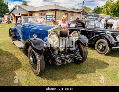 Rolls Royce Phantom 11 1936 in Blau Stockfoto