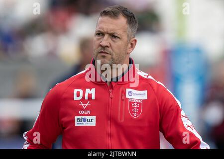 Kingston upon Hull, Großbritannien. 29. August 2022. Daniel McGuire Cheftrainer von Hull KR während des Spiels in Kingston upon Hull, Vereinigtes Königreich am 8/29/2022. (Foto von James Heaton/News Images/Sipa USA) Quelle: SIPA USA/Alamy Live News Stockfoto