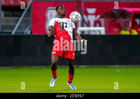 UTRECHT, NIEDERLANDE - 29. AUGUST: Albert Lottin vom FC Utrecht U23 während des niederländischen Keukenkampioendivisie-Spiels zwischen Jong FC Utrecht und Willem II im Stadion Galgenwaard am 29. August 2022 in Utrecht, Niederlande (Foto: Geert van Erven/Orange Picts) Stockfoto