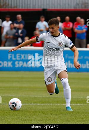 DAGENHAM ENGLAND - 29. AUGUST : James Vennings von Bromley während des National League-Spiels zwischen Dagenham und Redbridge gegen Bromley in der Victoria Road Stockfoto