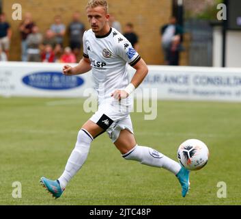 DAGENHAM ENGLAND - AUGUST 29 : während des National League-Spiels zwischen Dagenham und Redbridge gegen Bromley in der Victoria Road, Dagenham am 29.. August Stockfoto