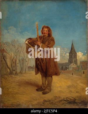 Savoyard mit einem Marmot, c. 1716, Gemälde von Jean-Antoine Watteau Stockfoto