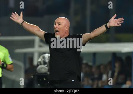 Pisa, Italien. 28. August 2022. Cheftrainer von Pisa Rolando Maran während AC Pisa vs Genua CFC, Italienischer Fußball Serie B Spiel in Pisa, Italien, August 28 2022 Kredit: Unabhängige Fotoagentur/Alamy Live News Stockfoto