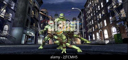 RAPHAEL, Michelangelo, Donatello, Leonardo, TMNT, 2007 Stockfoto