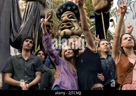 JIM STURGESS, EVAN RACHEL WOOD, Joe Anderson, QUER DURCH DAS UNIVERSUM, 2007 Stockfoto