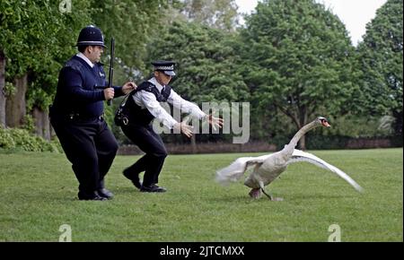 NICK FROST SIMON PEGG, HOT FUZZ, 2007 Stockfoto