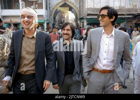 OWEN WILSON, Jason Schwartzman, Adrien Brody, die DARJEELING LIMITED, 2007 Stockfoto