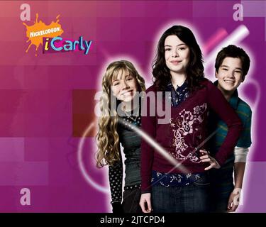 JENNETTE MCCURDY, MIRANDA COSGROVE, NATHAN KRESS, ICARLY , 2007 Stockfoto