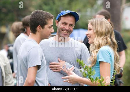 SHIA LABEOUF, D.J. CARUSO, SARAH ROEMER, DISTURBIA, 2007 Stockfoto