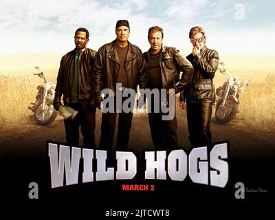 MARTIN LAWRENCE, John Travolta, Tim ALLEN, William H. Macy, wilde Schweine, 2007 Stockfoto