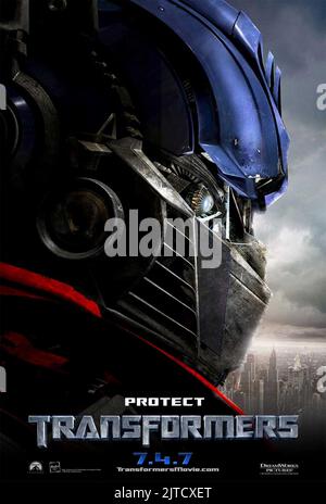 OPTIMUS PRIME POSTER, TRANSFORMERS, 2007 Stockfoto