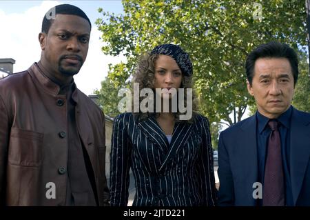 CHRIS TUCKER, Noemie Lenoir, Jackie Chan, Rush Hour 3, 2007 Stockfoto