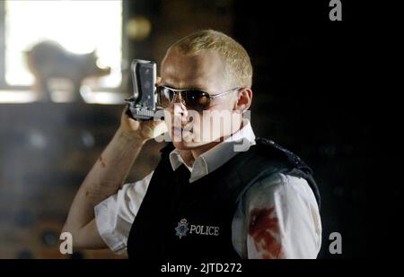 SIMON PEGG, HOT FUZZ, 2007 Stockfoto