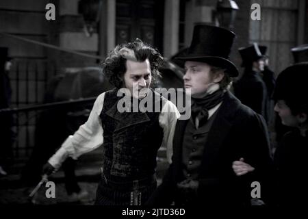 JOHNNY DEPP SWEENEY TODD: DER DÄMON BARBIER der Fleet Street, 2007 Stockfoto