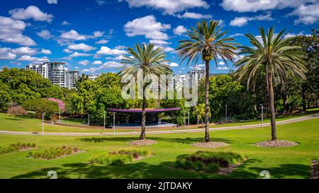 Roma Street Parkland in Brisbane, Queensland, Australien Stockfoto