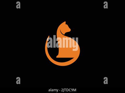 Katze Logo Design Icon Vorlage Katze Vektor Kunst Puppy Pet Cute Katze Logo Design Icon Clipart Stock Vektor