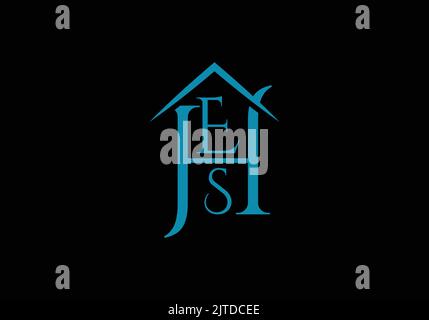 HES Aufbau Initial Monogram Letter HES Real Estate Logo Design Vektor Vorlage ehs Letter Logo Design Stock Vektor