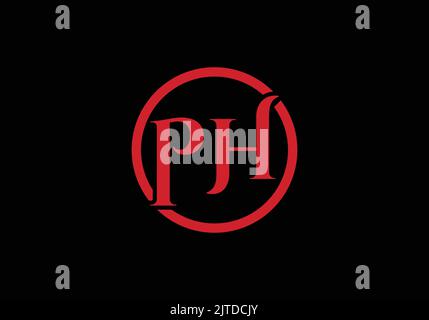 PH Initial Monogram Letter ph Logo Design Vektor Vorlage ph Letter Fashion Logo Design Stock Vektor