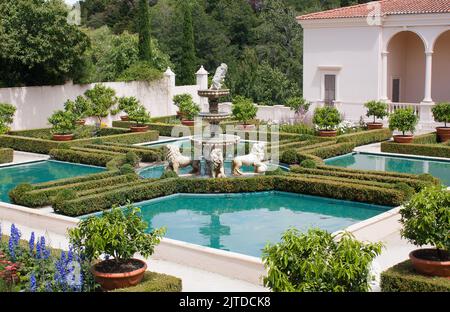 Italienischer Renaissance-Garten in Hamilton Gardens, Neuseeland Stockfoto