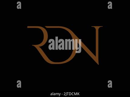 RDN Initial Monogram Letter rdn Logo Design Vector Template r d n Minimal Letter Logo Design Stock Vektor
