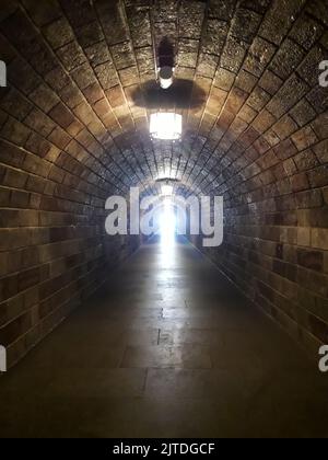 Das Licht am Ende des Tunnels Stockfoto