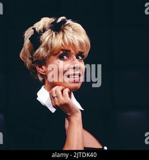 Ingrid Steeger, deutsche Schauspielerin, Portrait, Deutschland, 1988. Ingrid Steeger, deutsche Schauspielerin, Porträt, Deutschland, 1988. Stockfoto