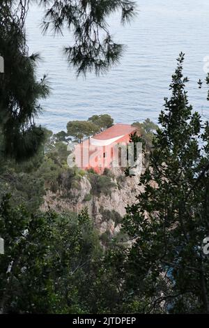 Capri - Scorcio di Villa Malaparte dal sentiero di Pizzolungo Stockfoto