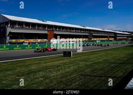 Francorchamps, Mezzolombardo, Belgien. 28. August 2022. Der Start des FIA Formel 1 Grand Prix von Belgien 2022 auf dem Circuit de Spa-Francorchamps in Francorchamps, Belgien. (Bild: © Daisy Facinelli/ZUMA Press Wire) Stockfoto