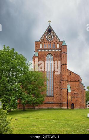 Frontansicht des Doberan Münster bei Rostock Stockfoto