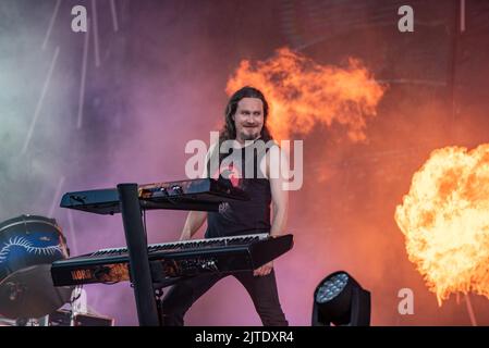 25. Juni 2022: Nightwish treten beim Hellfest Open Air Festival auf Stockfoto