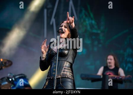 25. Juni 2022: Nightwish treten beim Hellfest Open Air Festival auf Stockfoto