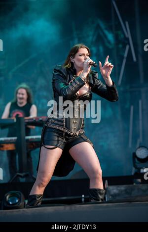 25. Juni 2022: Nightwish treten beim Hellfest Open Air Festival auf Stockfoto