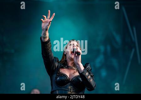 25. Juni 2022: Nightwish treten beim Hellfest Open Air Festival auf Stockfoto