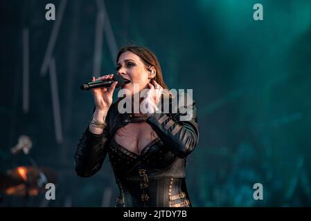 25. Juni 2022: Nightwish treten beim Hellfest Open Air Festival auf Stockfoto