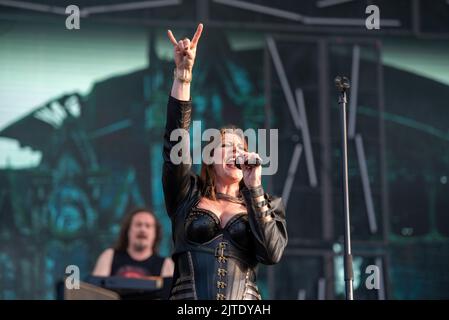 25. Juni 2022: Nightwish treten beim Hellfest Open Air Festival auf Stockfoto