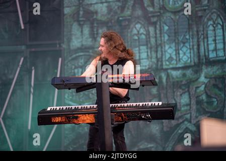 25. Juni 2022: Nightwish treten beim Hellfest Open Air Festival auf Stockfoto