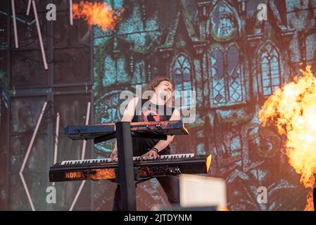 25. Juni 2022: Nightwish treten beim Hellfest Open Air Festival auf Stockfoto