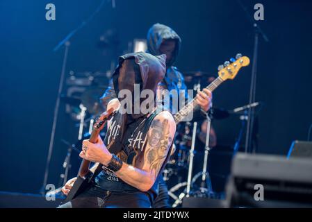 26. Juni 2022: Mitternacht beim Hellfest Open Air Festival Stockfoto