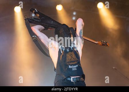 26. Juni 2022: Mitternacht beim Hellfest Open Air Festival Stockfoto