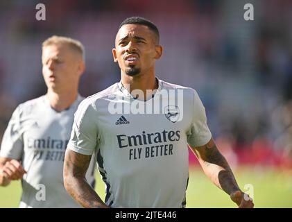 20 Aug 2022 - AFC Bournemouth gegen Arsenal - Premier League - Vitality Stadium Gabriel Jesus von Arsenal während des Spiels in der Premier League gegen Bournemouth. Picture : Mark Pain / Alamy Live News Stockfoto