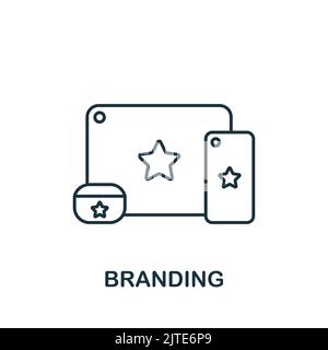 Symbol für die Inhaltsstruktur. Line Simple Web Design Icon für Vorlagen, Webdesign und Infografiken Stock Vektor