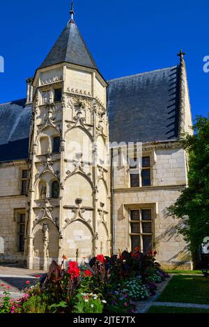 Frankreich, Cher (18), Bourges, Hotel des Echevins, Esteve Museum, Achteckiger Turm Stockfoto