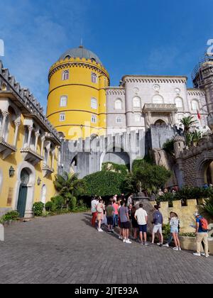 Pena Palace, Sintra, Stadtteil Lissabon, Portugal. Stockfoto