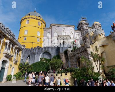 Pena Palace, Sintra, Stadtteil Lissabon, Portugal. Stockfoto