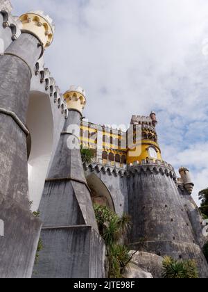 Pena-Palast, Sintra, Stadtteil Lissabon, Portugal. Stockfoto